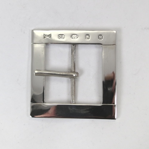 Large silver belt buckle